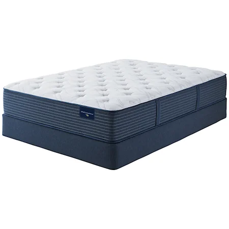Queen 12 1/2" Plush Wrapped Coil Mattress and 9" High Profile Foundation
